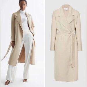 Reiss Agnes blindseam wool blend coat NWT
